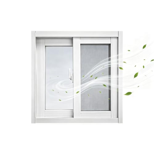 Image of Horizontal Sliding Window Clear Glass, Aluminum Frame Replacement Windows for House Garage Shed, Weatherproof Smooth Gliding Windows(White,27x20"/68x50cm)