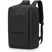 15.6 Inch Laptop Backpack for Men Women, 22L Business Travel Backpack W/USB Charging Port & Anti-Theft Pocket. Water Resistant Work Bookbag, Black