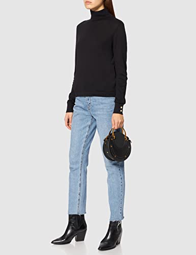 VERO-MODA-Damen-Vmmilda-Ls-Rollneck-Jewel-Blouse-Ga-Boo-Pullover