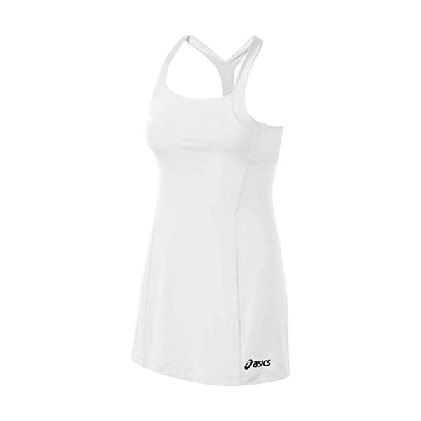 ASICS-Womens-Rally-Dress-Short-Sleeve ASICS Women's Rally Dress Short Sleeve, White, Large