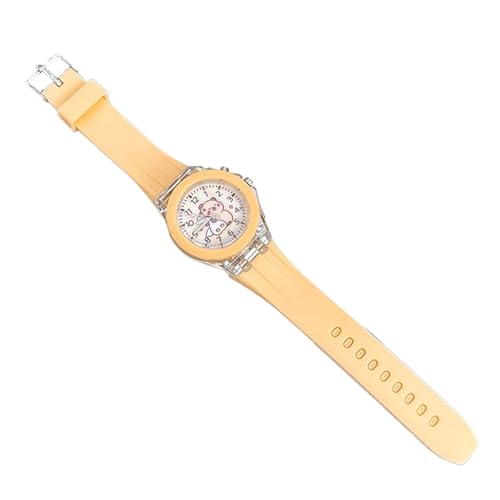 Cartoon Kids Watch-光るディスプレイの時計、シリコンストラップ時計|ソフトバンドを備えたタイムティーチングタイムトレーナー、少年女子学校、毎日のルーチンのための教育的な軽量リストアクセサリー