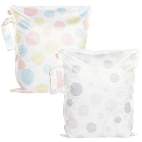 HECCEI WetBag WB3340 Nasstasche 2er-Pack Punktmuster