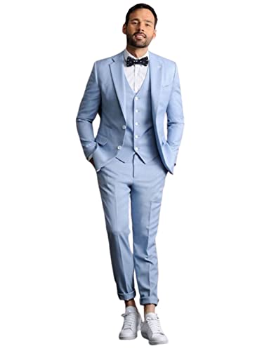 Costume trois pièces pour hommes avec col tailleur à deux boutons pour bal