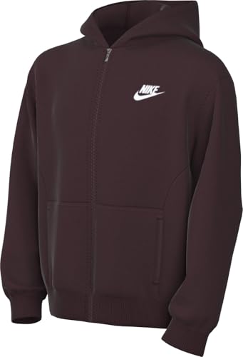 nike club fleece burgundy