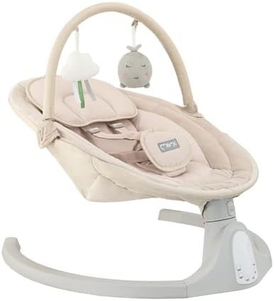 Mecedora MoMi KENANI SAND para niños de hasta 9 kg, con pantalla LED, mando a ...