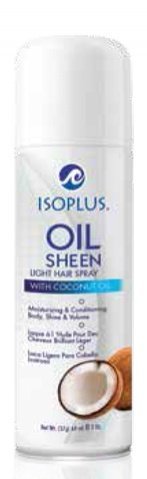 Isoplus Oil Sheen Light Spray - Coconut Oil 2 oz. miniatura 1