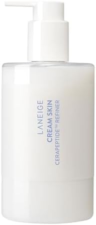 LANEIGE Cream Skin Toner & Moisturizer Jumbo: Lightweight Refillable Korean Milky Toner with Ceramide & Peptide for Hydration, Firming, & Barrier Support