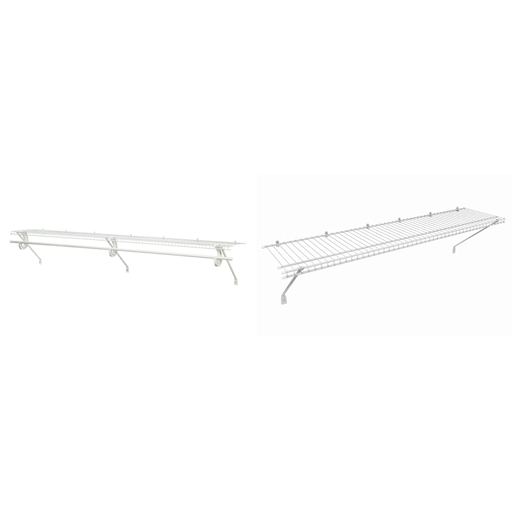 ClosetMaid 5632 Super Slide Ventilated Shelf Kit with Closet Rod, 6' by