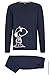 Produktbild BOSS Herren Peanuts Long Set x Peanuts Pyjama aus Stretch-Baumwolle mit exklusivem Artwork in Einer Geschenkbox Dunkelblau XL