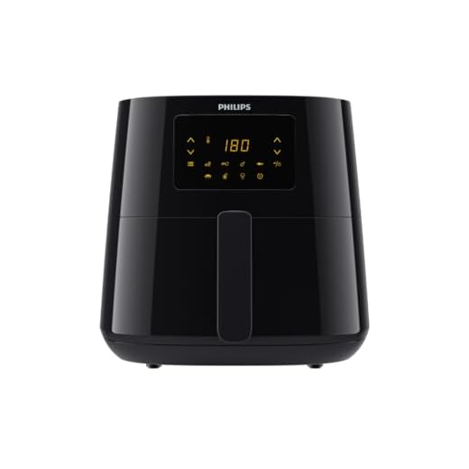 Philips Serie 3000 Friggitrice ad aria XL - Tecnologia Rapid Air, frigge con il 90% di grassi in meno, capacità 6,2L, touchscreen, nero (HD9270/90)