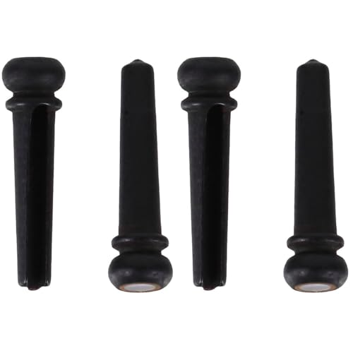 Abaodam Ebony Bridge Pins with Shell Dot