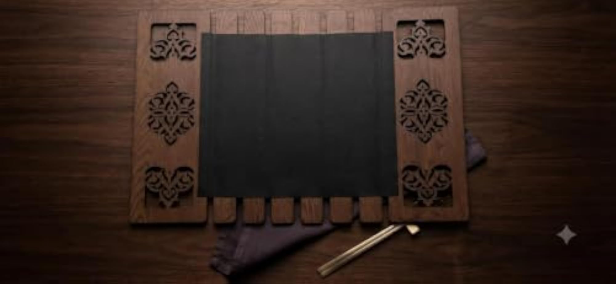 Wooden Foldable Table Placemat Set