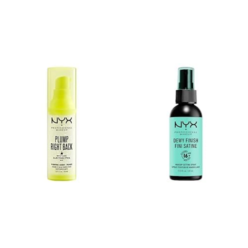 NYX Professional Makeup Primer aux Électrolytes Vegan et Spray Fixateur Fini Velouté