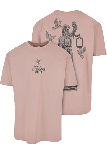 Mister Tee Justice Oversize tee Camiseta, Duskrose, M para Hombre