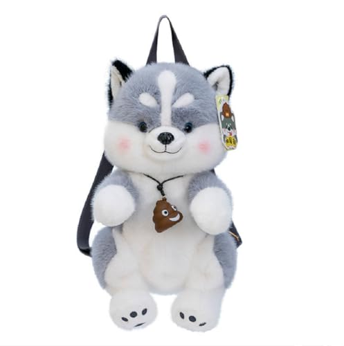 Image of Women Animal Teddy Bear Plush Backpack with Adjustable Straps (Cartoon Dog)