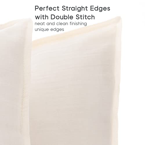 Barooga Toddler Pillowcase, 14"X19", 2 Pack, Muslin Baby Pillow Cases, 100% Cotton, Fits Pillows Sized 12"X16", 13"X18", Or 14"X19", Envelope Closure Pillow Cover For Girls And Boys (Cream) #TOP5