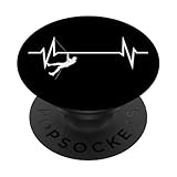Klettern Herzschlag Freeclimbing Heartbeat EKG PopSockets Klebender PopGrip