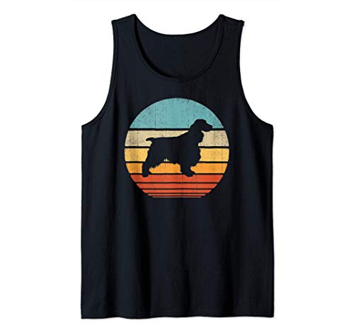 English Springer Spaniel Retro Vintage 60s 70s Gifts Dog Camiseta sin Mangas