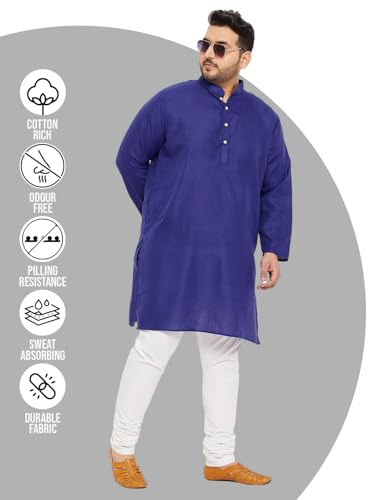 Image of Bigbanana Plus Size Men Regular Fit Kurta