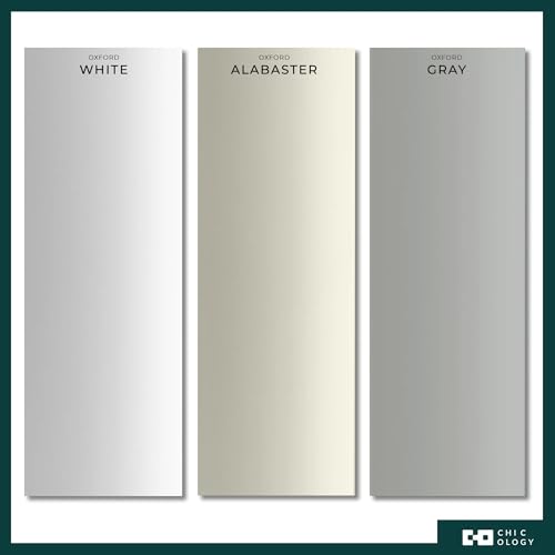 CHICOLOGY Vertical, Door, Shades, Blackout Blinds, Window Shade, for Sliding Doors Oxford Alabaster (Vinyl) 78" W X 84" H