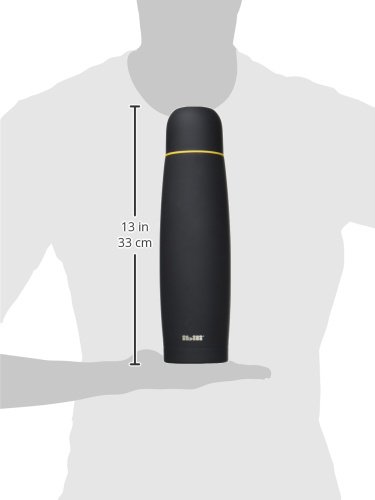 IBILI Flask for Liquids Convex, 1000 ml, Stainless Steel, Double Wall, Black - Image 4