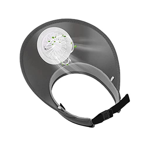 Chapeaux de soleil avec ventilateur,Chapeau de soleil haut vide pour femme | Casquette de protection solaire d'été en plein air, ventilateur de refroidissement de charge USB intégré, protection Honeyb Cover