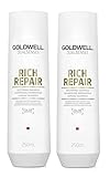 2er Aufbau Shampoo Rich Repair Dualsenses Goldwell Regeneration für geschädigtes Haar 250 ml