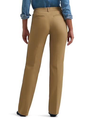 Lee Women's Ultra Lux Comfort with Flex Motion Trouser Pant, Khaki3