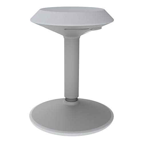 Image of Learniture Adjustable-Height Active Motion Stool w /Circular Seat - Flexible Seating for School Classroom, Office or Home - Gray (LNT-NUS800-GR-SO)
