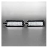 ZJYZYQ Lumière LED Blanche Plaque D'immatriculation Voiture pour Jeep pour Compass 2017 2018 2019 2020 2021 2022 Eclairage Plaque Voiture(1 Pair)
