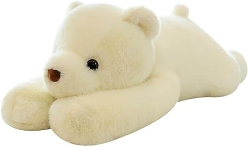 ぬいぐるみ シロクマ 大きい 抱き枕 動物 子供 リアル おもちゃ ふわふわ 熊 生々しい ふわふわ もちもち 腰枕 背当たれ プレゼント 抱きまくら 癒し系 ねむねむ 柔らかい お祝い