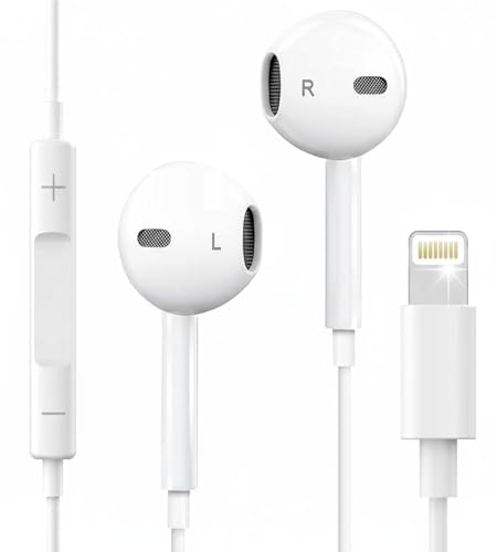 xinwld Ankoda Wired Headphones for iPhone Earbuds with Built-in Microphone & Volume Control Nosie Reduction Earphones Headsets Compatible with iPhone 14 13 12 11 Pro Max XS XR X 8 7, Support All iOS