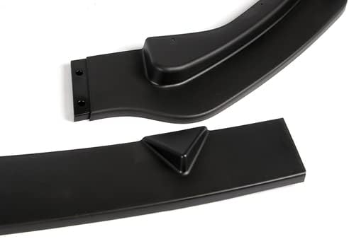 EPARTS 3 Pieces Front Bumper Lip Spoiler Side Body Kit Trim Protection Compatible with 2014-2017 Infiniti Q50, 2015 2016 (Matt Black)