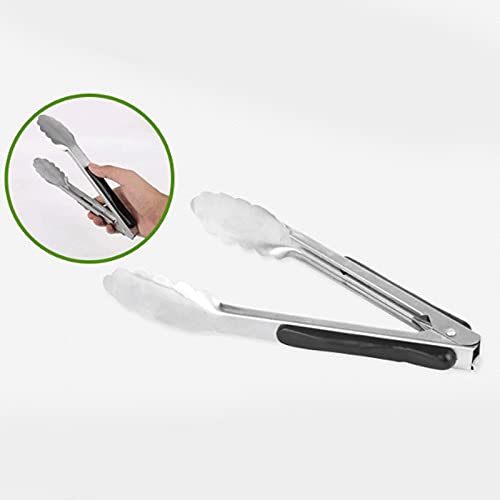 Kochzange Küchenzange aus Edelstahl, zum Braten, Kochen, Brot, Länge: 24,0 cm, Flexibel einsetzbar