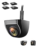 【Upgrade 720P】 Backup Camera Reverse Camera Hanging/Sitting Mounting Super Night Vision IP69K Waterproof Wide Angle Metal OEM Look Style Rear/Front View Back Up Camera for Cars Pickup Trucks SUVs RVs