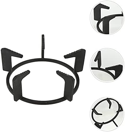 Lurrose Gas Hobs Wok Ring Non Slip Stove Trivets Support Ring Cast Iron Stove Trivets Cooktop Range Pan Holders Stand Milk Pot Holder Burner Grate for Gas Hob