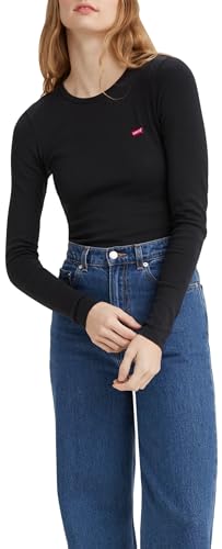 Levi's Damen Long-Sleeve Baby Tee Caviar L