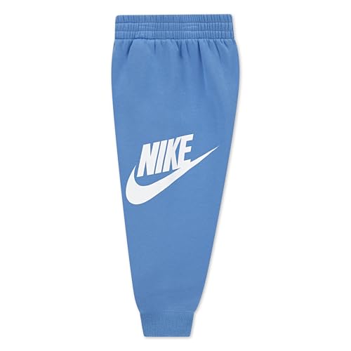 Image of Nike Kids' Sportswear Club Fleece Pullover Hoodie and Joggers 2-Piece Outfit Set (Large Swoosh Logo)