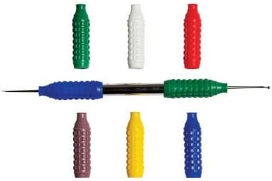 Mangos de silicona para instrumentos dentales con código de color para mango #2 y #4, autoclavable en caliente hasta 375 F, suministro dental