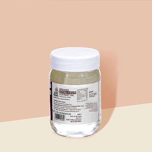 Image of Pure & Sure Cold Pressed Extra Virgin Coconut Oil 250 ml | Natural, Organic & Pure Nariyal Tel | Used for Cooking, Skin, Hair, Baby massage| Nutrient Rich & Chemical Free (Pack of 3)