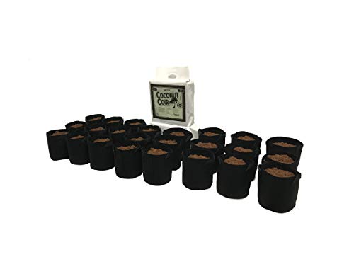 Viagrow V1GAPOT-5KG24 Stofftopf mit Kokosfaser Cover