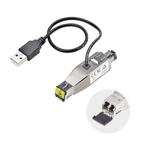 Conversor de medios de fibra a ethernet Gigabit alimentado por USB LC