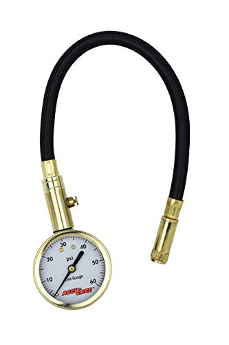 Accu-gage Tire Pressure Guage - 60 PSI Range Straight Angle