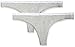 Produktbild Calvin Klein Damen 2er-Pack Strings Thong 2 PK mit Stretch, Grau (Grey Heather), M
