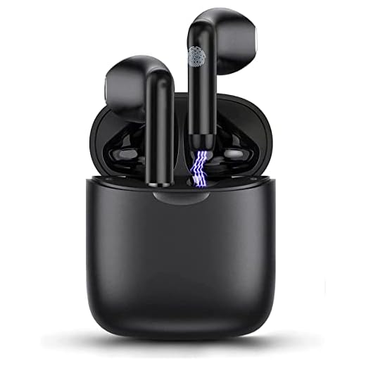 Wireless Earbuds,Bluetooth Earbuds IPX5 Waterproof Wireless Bluetooth with Microphone Charging Case 30H Playtime,Pop-ups Auto Pairing Hi-Fi Stereo Sound Headset,for iOS/Android