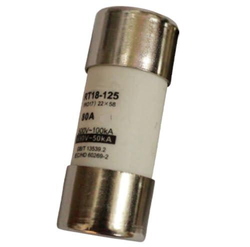 Fusible cerámico rápido RT18-125 de 80A para cortar sobretensiones 22x58