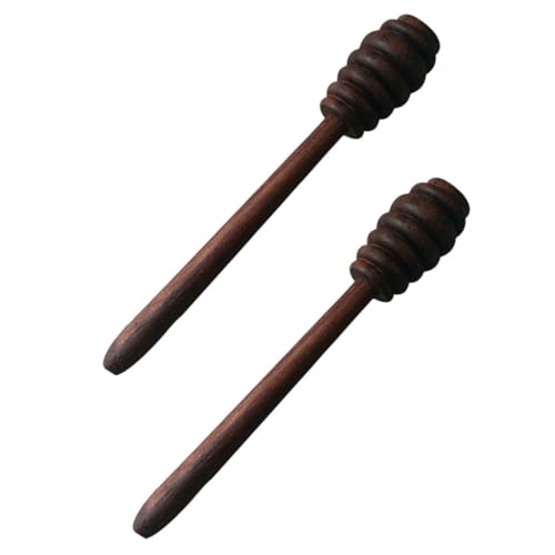 2Pcs Black Walnut Honey Stirrer Sticks for Jam and Honey, Coffee