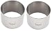 (Pack of 2) Round Food Ring, Stainless Steel (2.75" D x 2" H)