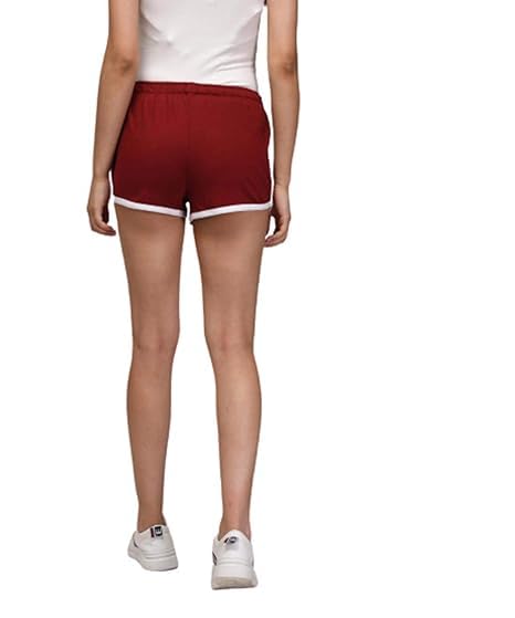 Image of KOTTY Women's Night Shorts (Purple&Maroon, 34)