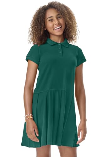 Classroom Girls Polo Dress School Outfit for Toddler,Pleated Skirt4